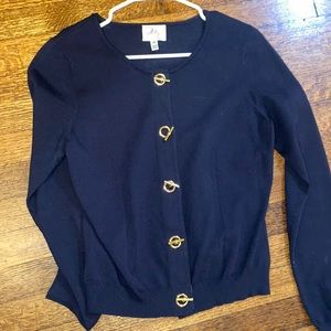 Navy cardigan